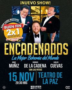 ¡HOY ES LA NOCHE! GRAN ESPECTÁCULO EN SAN LUIS POTOSÍ 
El Teatro de la Paz se e…