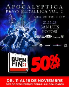 ¡El rugido del metal vuelve a sonar! 
Apocalyptica interpreta a Metallica en su …