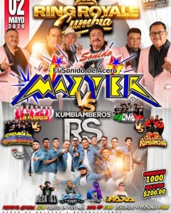 SÁBADO 2 DE MAYO 
  RING ROYALE CUMBIA
CLUB DEPORTIVO 2000 
SALÓN DIAMANTE Acces…